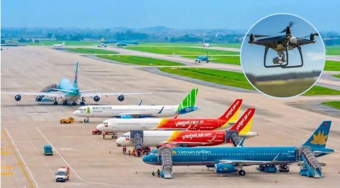 Việc sử dụng UAV không đúng quy định, đặc biệt tại khu vực cảng hàng không, sân bay đang tiềm ẩn nhiều nguy cơ đe dọa trực tiếp đến an ninh, an toàn hàng không. (Ảnh: Bộ Công an)