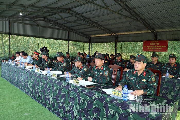 Các đại biểu dự diễn tập.