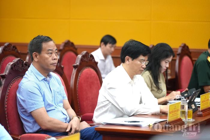Đồng chí Nguyễn Đăng Quang, Chủ tịch HĐND tỉnh, Phó trưởng Ban Chỉ đạo và các đại biểu tham dự phiên họp - Ảnh: T.Đ