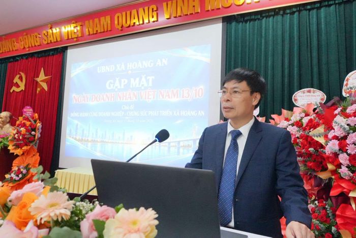 Ông Nguyễn Ngọc Phi, Bí thư Đảng ủy, Chủ tịch HĐND xã Hoàng An khẳng định doanh nghiệp là lực lượng quan trọng tạo ra của cải vật chất, giải quyết việc làm, đóng góp ngân sách và thúc đẩy phát triển kinh tế địa phương.