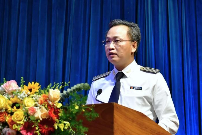 Tổng Kiểm toán nhà nước Nguyễn Hữu Nghĩa phát biểu.