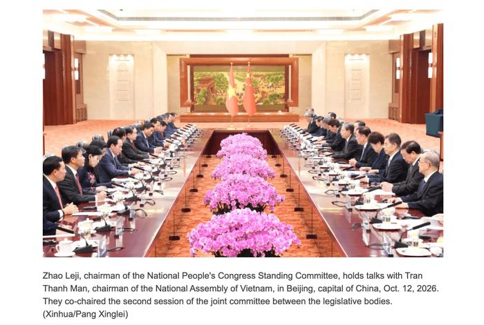 Ảnh chụp màn hình bài viết trên Tân Hoa Xã