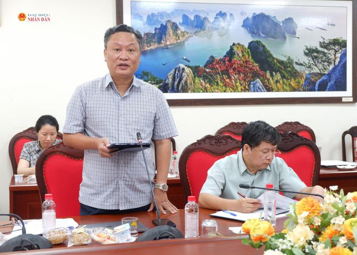 ĐBQH hoạt động chuyên trách tại Ủy ban Văn hóa và Xã hội Vũ Minh Đạo phát biểu tại cuộc làm việc