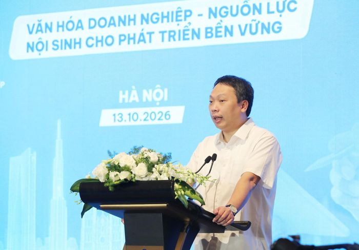 Thứ trưởng Bộ Văn hóa, Thể thao và Du lịch Nguyễn Huy Dũng phát biểu khai mạc Diễn đàn