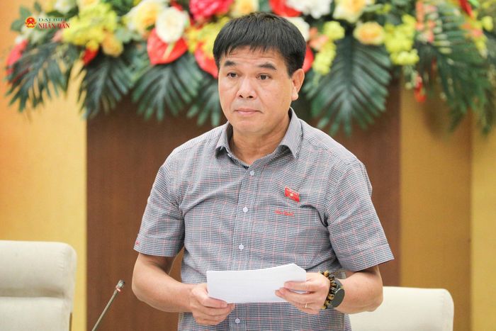 Phó Chủ nhiệm Ủy ban Kinh tế và Tài chính Nguyễn Hữu Toàn điều hành phiên thảo luận