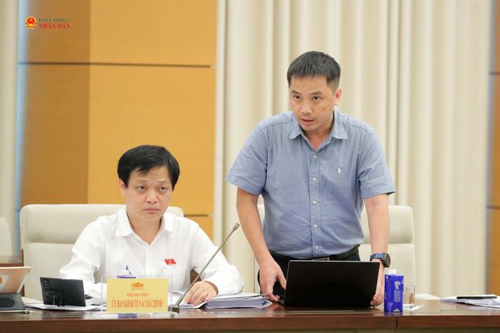 Phó Tổng Thư ký kiêm Trưởng Ban Pháp chế VCCI Đậu Anh Tuấn phát biểu tại phiên họp