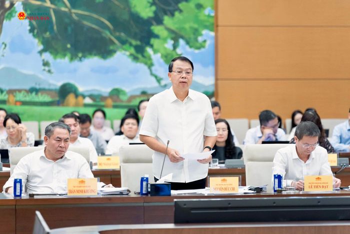 Thứ trưởng Bộ Tài chính Nguyễn Đức Chi phát biểu