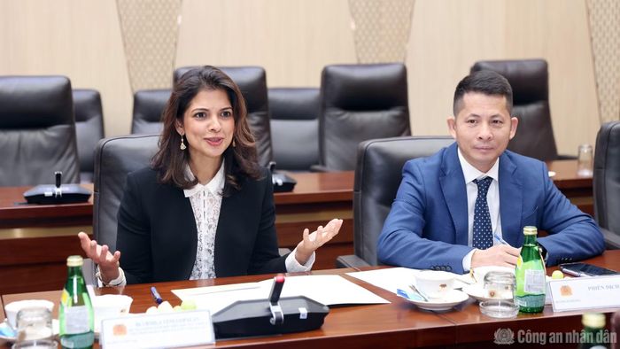 Bà Urmila Venugopalan đánh giá cao những nỗ lực của Bộ Công an Việt Nam trong công tác bảo vệ quyền sở hữu trí tuệ.