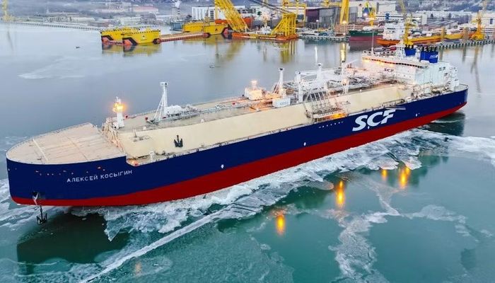 Tàu chở khí hoá lỏng của Nga. Ảnh: SCF