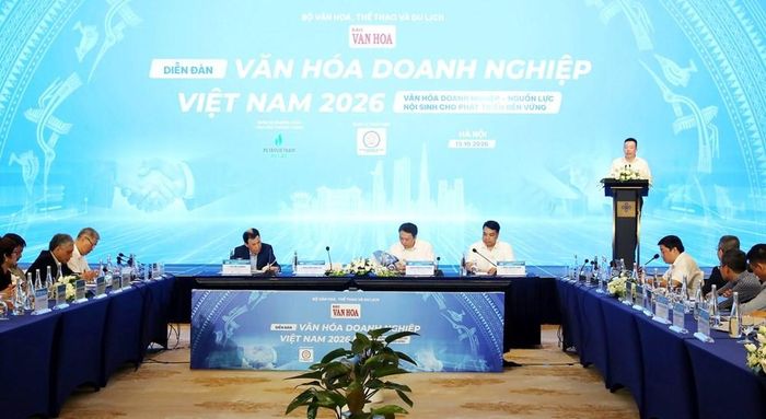 Diễn đàn Văn hóa Doanh nghiệp Việt Nam 2026 với chủ đề “Văn hóa doanh nghiệp – Nguồn lực nội sinh cho phát triển bền vững”. Ảnh: Trần Huấn