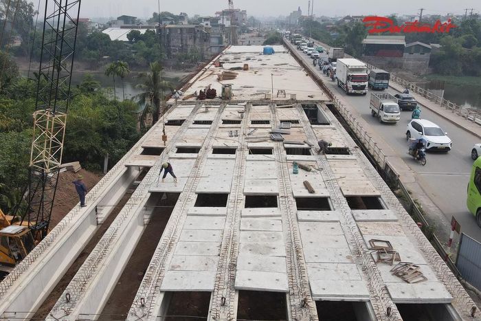 Cầu Mai Lĩnh dự kiến thông xe đầu tháng 12/2026. Ảnh: Đại Đoàn Kết.