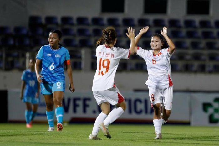 Đội tuyển U17 nữ Việt Nam giành quyền tham dự vòng chung kết U17 nữ châu Á 2027. Ảnh: VFF