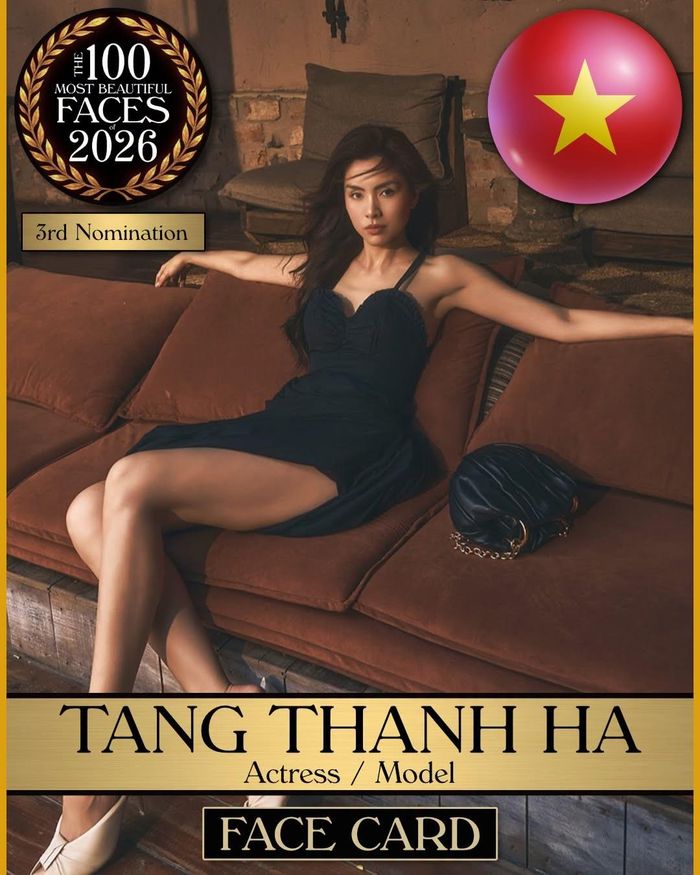 Tăng Thanh Hà lọt danh sách đề cử 100 gương mặt đẹp nhất thế giới do TC Candler - trang phê bình độc lập về điện ảnh, nghệ thuật, sắc đẹp của Mỹ bình chọn.