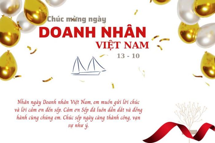 Lời chúc ngày Doanh nhân Việt Nam 13/10 tặng Sếp.