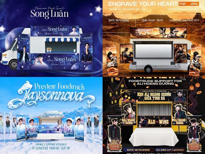  Hình ảnh các dự án food truck của dàn Anh Trai. 