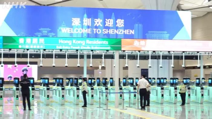 Cửa khẩu hoạt động 24/24 giờ và có thể đáp ứng 200.000 lượt hành khách mỗi ngày. Ảnh: NHK