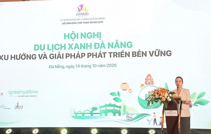 Phó Giám đốc Sở VHTTDL TP. Đà Nẵng Nguyễn Thị Hoài An phát biểu tại hội nghị