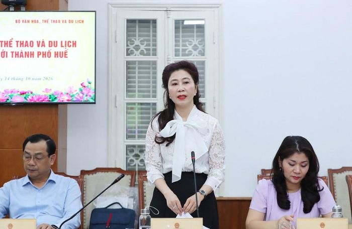 Cục trưởng Cục Di sản văn hóa Lê Thị Thu Hiền phát biểu