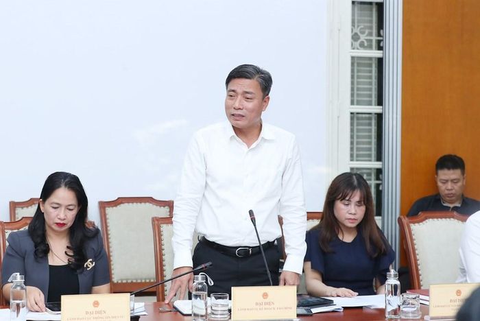 Vụ trưởng Vụ Kế hoạch,Tài chính Lê Hồng Phong phát biểu