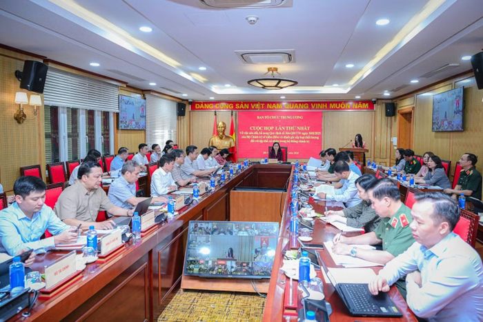 Cuộc họp lần thứ nhất của Ban Tổ chức Trung ương ngày 16/7 về việc sửa đổi, bổ sung Quy định số 366-QĐ/TW của Bộ Chính trị. (Ảnh: BẢO LONG)