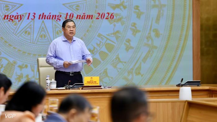 Phó Thủ tướng Thường trực Chính phủ Phạm Gia Túc chủ trì phiên họp thứ nhất của Ban Chỉ đạo Trung ương về chính sách nhà ở và thị trường bất động sản. (Ảnh: chinhphu.vn/Phương Nguyên)