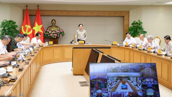 Phó Thủ tướng Hồ Quốc Dũng chủ trì cuộc họp Ban Chỉ đạo quốc gia về phòng chống IUU. (Ảnh: chinhphu.vn/Gia Huy)