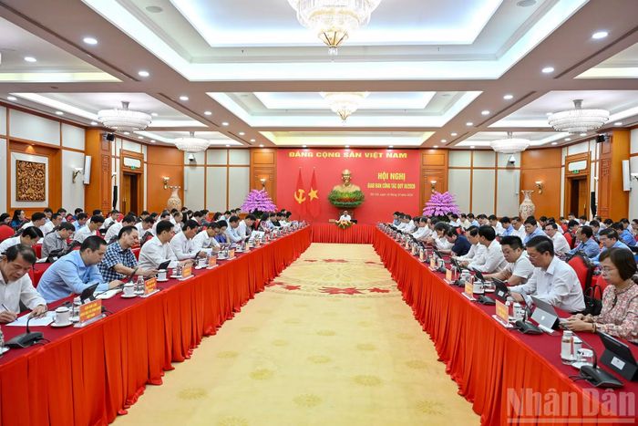 Quang cảnh Hội nghị giao ban công tác quý III/2026 với các Tỉnh ủy, Thành ủy, Đảng ủy, các ban Đảng, 4 Văn phòng và các đơn vị sự nghiệp trực thuộc Trung ương.