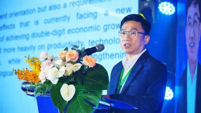 Ông Trần Trọng Tuyên, Phó Giám đốc Sở Khoa học và Công nghệ Thành phố Hồ Chí Minh, phát biểu tại sự kiện. (Ảnh: CTV)