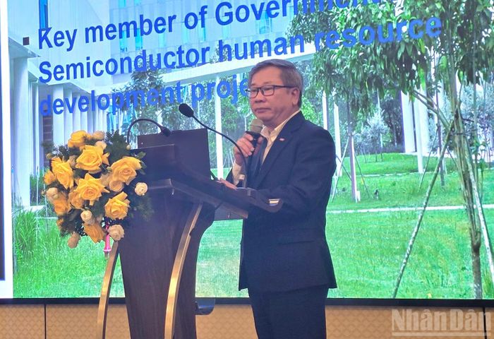 Tiến sĩ Hà Thúc Viên - Phó Hiệu trưởng Phụ trách học thuật, nghiên cứu, cơ sở hạ tầng và dịch vụ Trường đại học Việt Đức. (Ảnh: KIM DUNG)