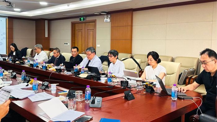 Đoàn chuyên gia Nhật Bản tại buổi làm việc. (Ảnh: JICA)