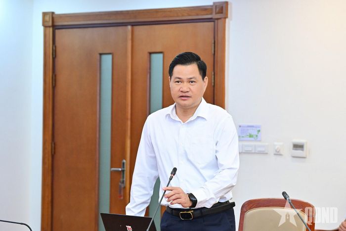 Đại tá, TS Nguyễn Hồng Hải phát biểu.