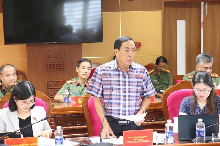 Đại diện Đoàn khảo sát phát biểu tại buổi làm việc