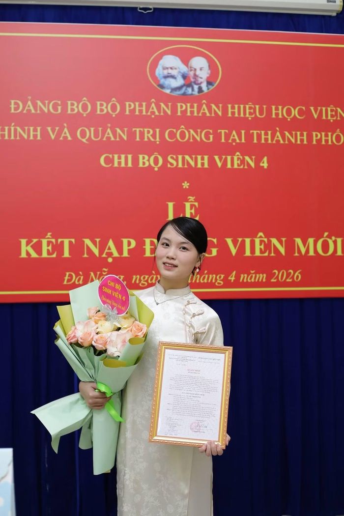 Ánh Dương được kết nạp vào Đảng Cộng sản Việt Nam, tháng 4/2026.