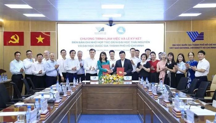 Đại học Thái Nguyên và Đại học Quốc gia Thành phố Hồ Chí Minh đã ký kết Biên bản ghi nhớ hợp tác giai đoạn 2026 - 2030.
