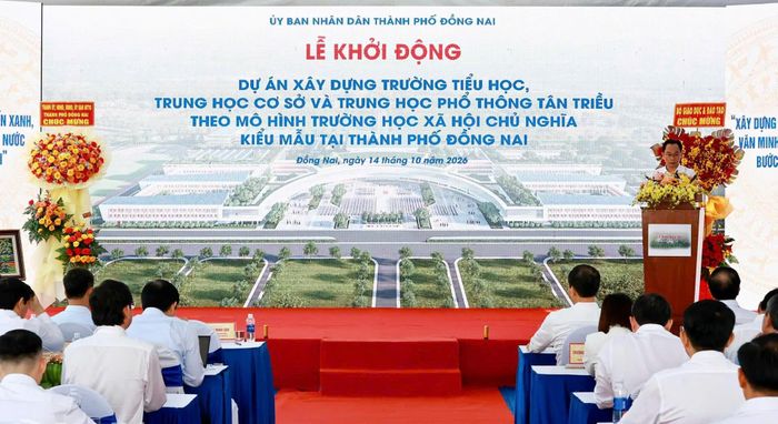  UBND TP Đồng Nai tổ chức lễ khởi động dự án Trường tiểu học – THCS – THPT Tân Triều 