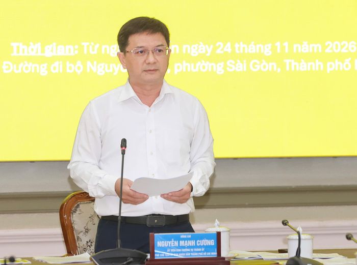 Phó Chủ tịch UBND TPHCM Nguyễn Mạnh Cường. Ảnh: HOÀNG TRIỀU