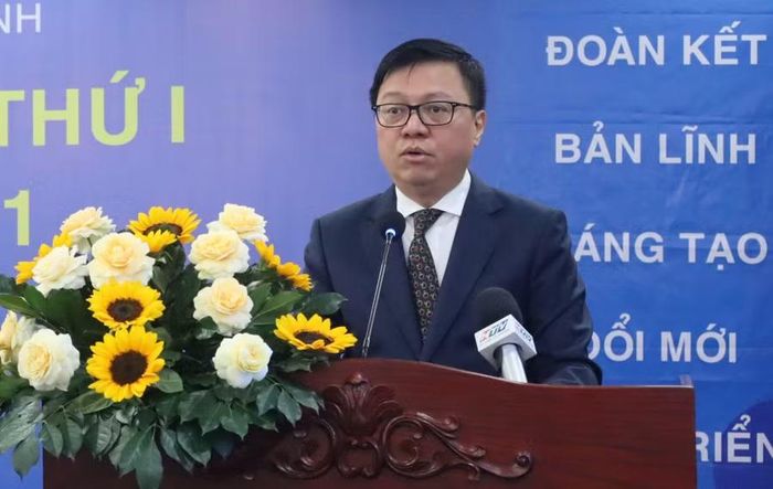 Ông Lê Quốc Minh phát biểu tại đại hội.