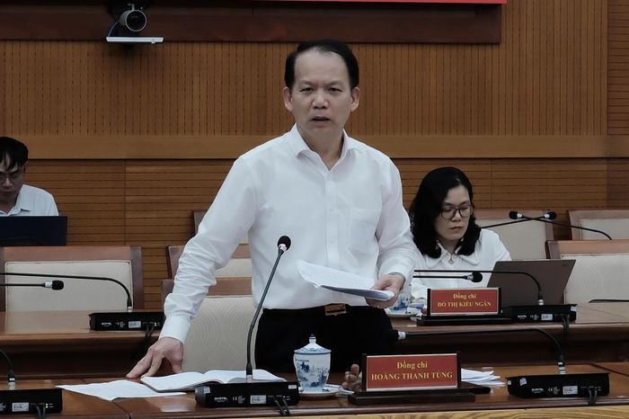 Bộ trưởng Bộ Tư pháp Hoàng Thanh Tùng phát biểu chỉ đạo. Ảnh: TU