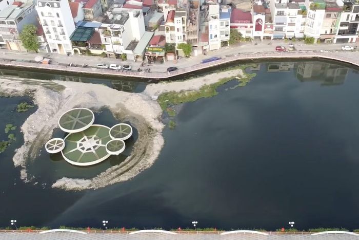 Ô nhiễm hồ điều hoà tại Hải Phòng. Ảnh: Nguyễn Hoàn