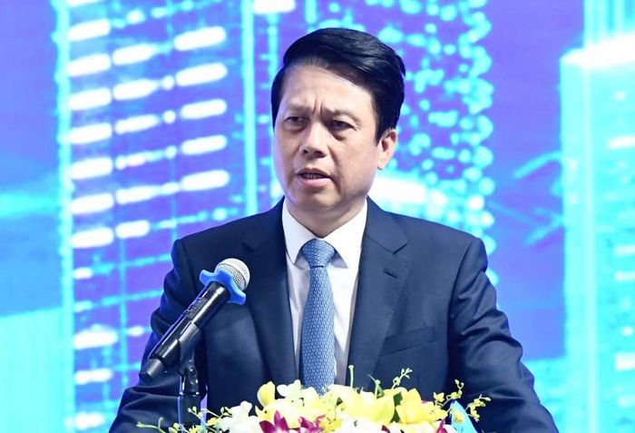 Phó Thống đốc Phạm Tiến Dũng phát biểu tại hội thảo. Ảnh: Trọng Tài
