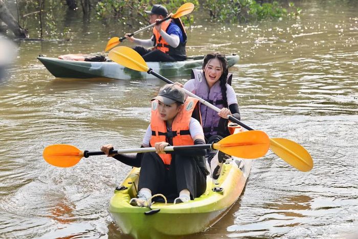 Thí sinh Đinh Hoàng Gia Linh (SBD 116) cho rằng hoạt động mang ý nghĩa lâu dài, góp phần bảo vệ cảnh quan, môi trường biển và tạo thêm lớp chắn xanh trước tác động của thiên tai.