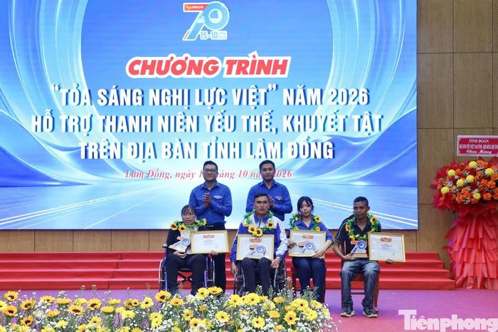 Tuyên dương 5 gương 'Tỏa sáng nghị lực Việt' tỉnh Lâm Đồng năm 2026.