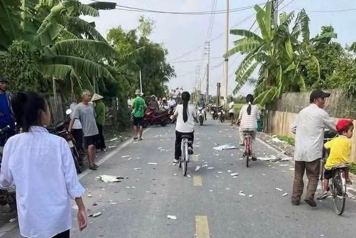 Hiện trường vụ nổ.