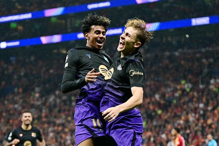 Niềm vui của Yamal và Fermin Lopez