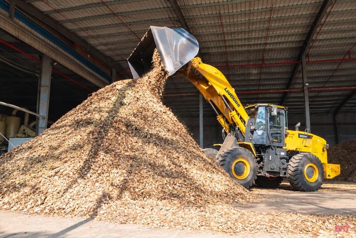 Sau khi tập kết, gỗ được đưa vào các công đoạn băm, nghiền để chuẩn bị cho quá trình tạo viên. Một phần dăm gỗ được tận dụng làm nhiên liệu cung cấp nhiệt cho công đoạn sấy. Việc sử dụng sinh khối tại chỗ nhằm nâng cao hiệu quả sử dụng nguyên liệu; đồng thời, giúp kiểm soát bụi, khí thải, tiếng ồn và an toàn phòng cháy nổ.