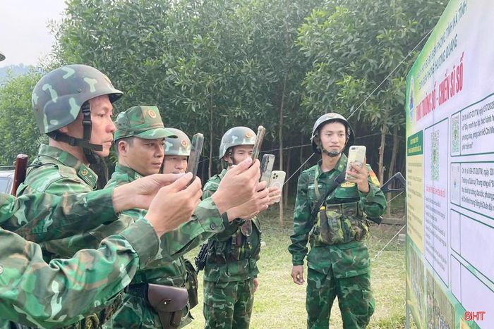 Mô hình "Thao trường số - Chiến sĩ số" được đông đảo cán bộ, chiến sĩ trong đơn vị hưởng ứng.