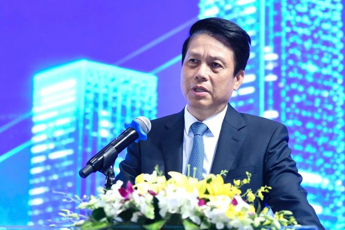 Phó Thống đốc Ngân hàng Nhà nước Phạm Tiến Dũng phát biểu chỉ đạo tại sự kiện. (Ảnh: Vietnam+)