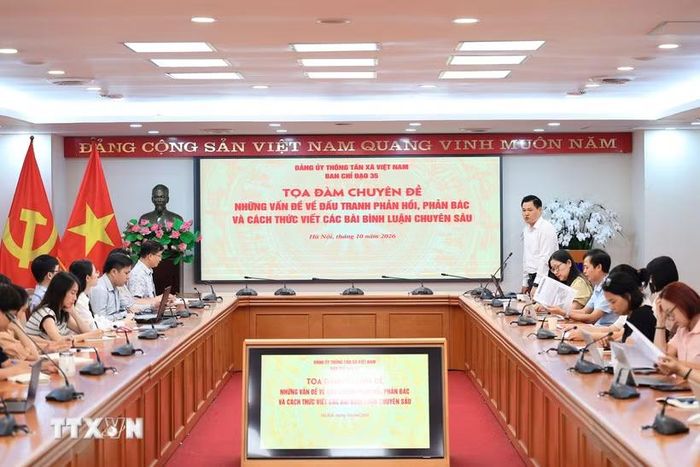 Quang cảnh Tọa đàm. (Ảnh: Tuấn Anh/TTXVN)