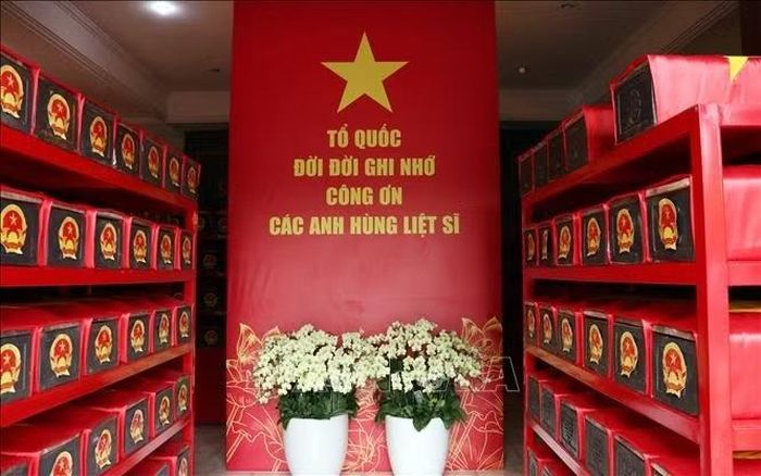 731 hài cốt liệt sĩ hy sinh trong cuộc Tổng tiến công và nổi dậy Xuân Mậu Thân năm 1968, được tìm kiếm, quy tập tại Công viên Lê Thị Riêng. Ảnh: Xuân Khu/TTXVN