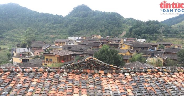 Làng Lô Lô Chải, xã Lũng Cú nhìn từ trên cao. Ảnh: Viết Tôn/Báo Tin tức và Dân tộc